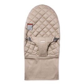 BabyBjörn Fabric Seat for Bouncer, Sand Gray, Cotton, Sand Gray, 1 Count (Pack of 1)