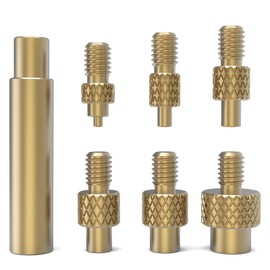 BCZAMD Voro2.4 3D Printer Accessories Heat Insert Brass Nut Kits M2 2.5 M3 M4 M5 M6 M8 Iron Tips Thread Embedded Kits Heat Insertion Tool for DIY Project Printing Not Included Soldering Iron Fyset