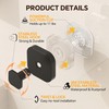 4 Pack Stainless Steel Suction Cup Hooks for Shower, Removable