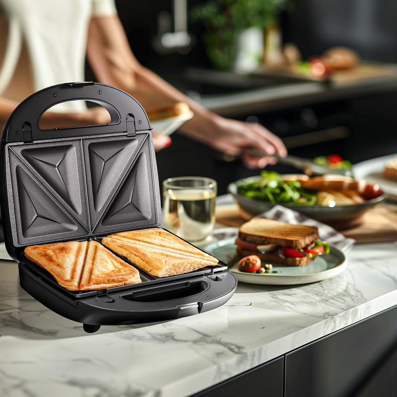 KEENSTAR 3 in 1 Electric Sandwich Maker, Waffle Maker with