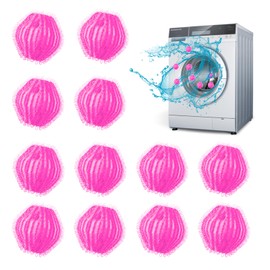 FuninCrea 12 Pcs Nylon Washing Balls, Reusable Washing Machine Lint Filters Anti-winding Floating Pet Hair Remover Washing Machines Pet Hair Catcher Balls for Laundry (04#)