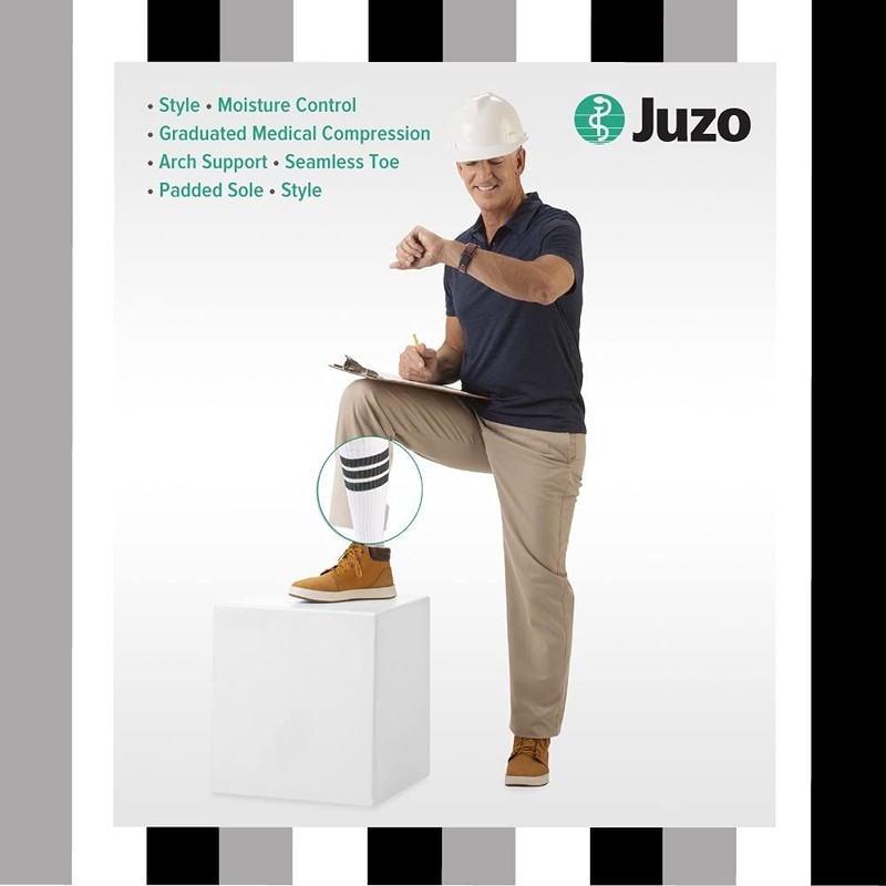 Juzo Power Comfort Knee High Compression Sock, 15-20 mmHg –