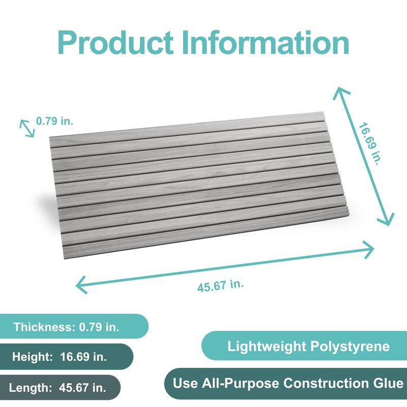 Wall!Supply 0.79 in. x 16.69 in. x 45.67 in. Ultralight