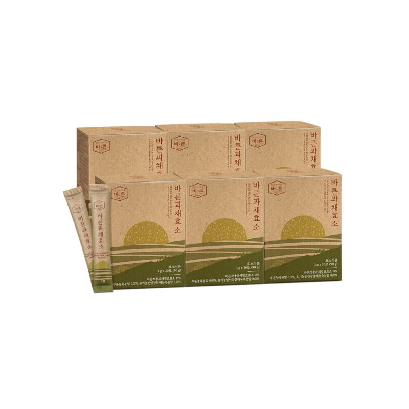 Barun 건강한약속바른 바른 저분자 클렌즈 과채 효소 30포x6박스(총 180포) Healthy