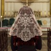 VELUTHERINE Chapel Veils Catholic Mass Mantilla - Champagne Wedding Bride