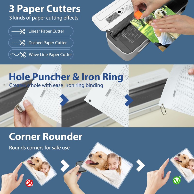 OidoZac Laminator Machine, 11 in 1 Laminating Never Jam Technology