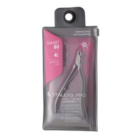 Staleks Pro Professional 4mm Spring Stainless Steel Cuticle Nipper Manual Sharpening NS-80-4