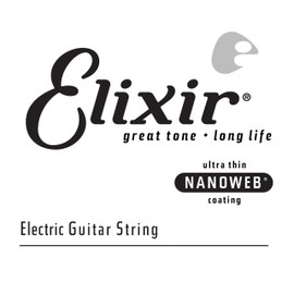 Elixir® String Electric Guitar Single String with Nanoweb® Coating (.024)