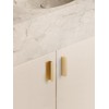 JIASENBAO 5 Pack Adhesive Cabinet Handles Gold 4-1/3" Length(Cover 3.78"