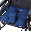 NIdreamCE Wheelchair Wedge Pommel Cushion with Safety Straps Non-Slip Wheelchair