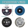 21 Pcs Cutting Discs, 76mm Cutting Disc, Combination Of 4