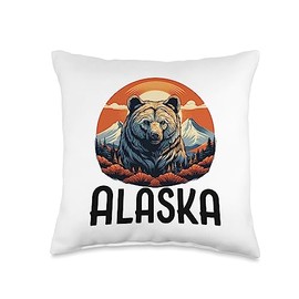 Bear Alaska King Co Alaska Bear Frontier Throw Pillow, 16x16, Multicolor