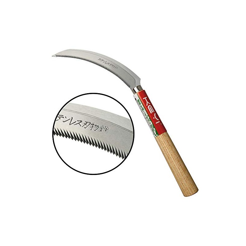 KEYI EYI Grass Sickle,Saw Tooth Sickle, Hand held Sickle Tool,Harvest