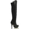 Delicious Women's Venga Faux Leather Over The Knee High Heel