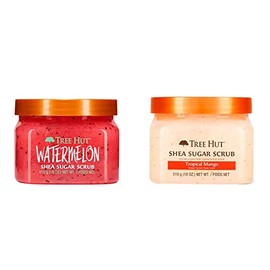 TREE HUT, Watermelon Shea Sugar Scrub, Exfoliante Corporal de Azúcar Natural 510 gramos  TREE HUT, Tropical Mango Shea Sugar Scrub, Exfoliante...     