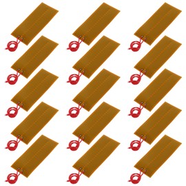XIITIA 15pcs 45mmx100mm Film Heater Plate Adhesive Pad, PI Heating Elements Film 24V 30W Strip Heater Adhesive Polyimide Heater Plate (24V 30W 45mmx100mm)