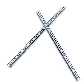 Uenhoy 1 Pair Drawer Slides 13.46" Full Extension Slide Track Rail Ball Bearing Two Way Drawer Slides (17mm x 342mm)