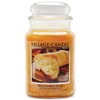 Village Candle Warm Buttered Bread Large Glass Apothecary Jar Scented