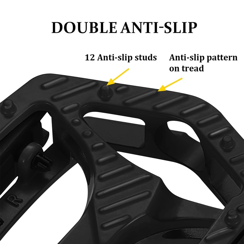 YIUBCZOQI Bike pedals with reflective strips, aluminum alloy bicycle platform