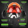 GREEN DEVIL Hard Hat Safety Helmet with Visor and Ear