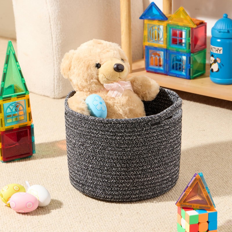 MiniArk Small Basket for Organizing | Cube Shelf Closet Storage