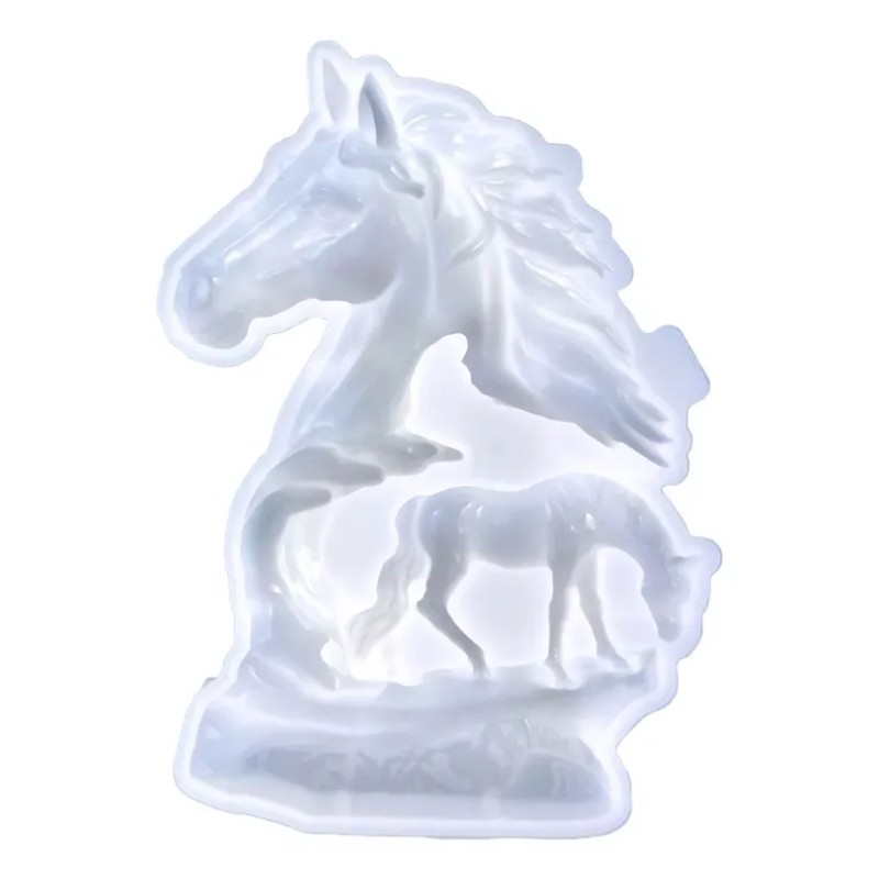 Molde De Silicona Hollow Horse Transparente