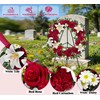 MUVIC Cemetery Wreath with Grave Holder, Memorial Day Wreaths for