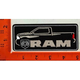 Dodge Ram Patch Embroidered Iron-On/Sew-On Truck Logo Badge
