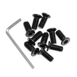 DTTRA 1set Fixing Screw Kit Stainless Steel Fixed Screw Kit Scooter Forehead Head Screw Accessories (10 Forehead Screws + 1 hex Screw)