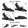 Endless Ratchet Tie Down Straps, 2Pcs Adjustable Heavy Duty Cargo