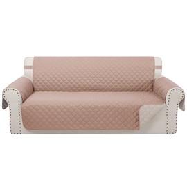 Luxshare Home Reversible Oversized Sofa Covers Couch Cover Furniture Protector for Dogs Elastic Straps Water Resistant(XLSofa,Camel/Beige)