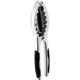Stellar Contour Gadgets Bowl Shaped Nut Cracker, Cushioned Grip, Dishwasher Safe, Chrome plated Zinc Alloy