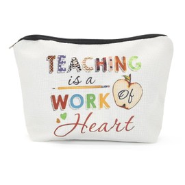 Teacher Appreciation Gifts for Women, Teacher Survival kit, Best Teacher Ever Teacher Supplies for Classroom Makeup Bag Pencil Pouch Preschool High School Colleagues Birthday Gifts A4JSHZB