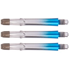 L-Style L-Shaft Lock Straight Twotone - Black Clear Blue, fls1212