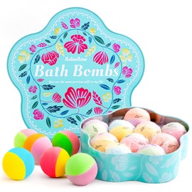 Bath Bombs Gift Set for Women, Mothers Day Gifts for Mom, 10 Fizzy Shower Bombs with 5 Aromatic Scents, Rich Bubbles & Diverse Colors, Ideal for Relaxing Spa Experiences at Home