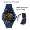 FORSINING Automatic Mechanical Watch Waterproof PU Leather Strap Men Wristwatch