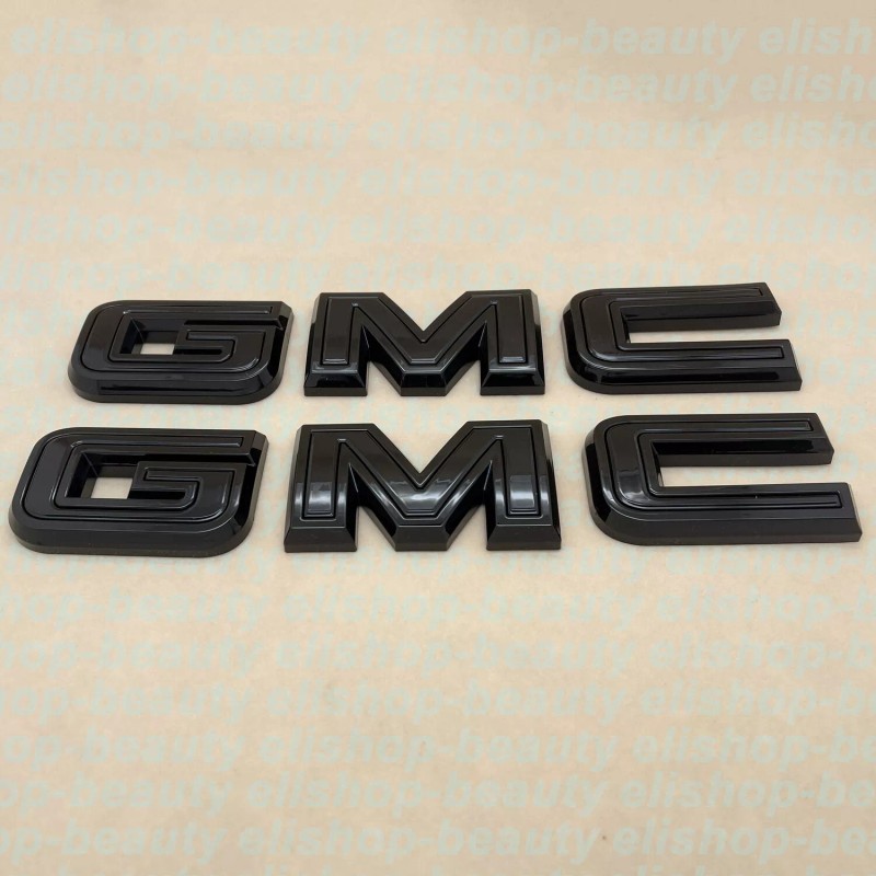 GMC Overlay Front Rear Emblem Gloss kit For 2019 -