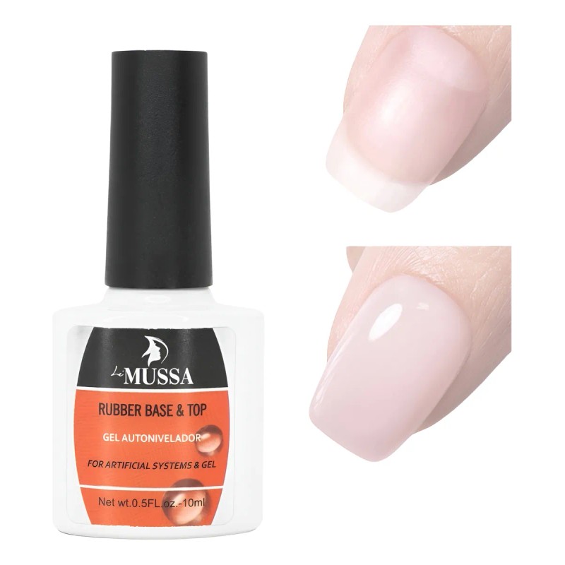 Rubber Gel Uv Base Y Top 2en1 Autonivelador 10ml Uñas