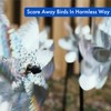 8-Pack Bird Deterrents for Outside - Reflective Pin Wheels for