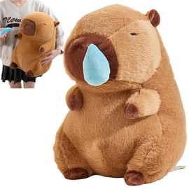 REDICE Capybara Plush, Runny Nose (2024 New Material), Soft, Skin-friendly, 8.7 inches (22 cm), 13.0 inches (33 cm), Fluffy, Cute, Healing Capybara, Interior Decoration, Store Decoration (9.1 inches