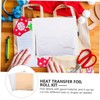jojofuny 200 Sheets Heat Transfer Foil Silver Gold Craft Heat