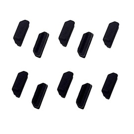 Silicone 10Pcs HDMI Anti-Dust Cover Plugs Protector Stopper Cap for Female Port Black for TV,Computer,Other Devices.