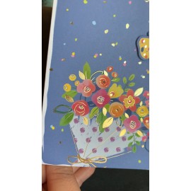 Unbranded Thank You Card! Butterfly Floral Bouquet For Everything You Do
