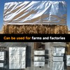 Tarpware 10'x10' Silver/Black Heavy Duty Waterproof Full Size Tarp, Durable