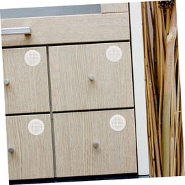 LALAFINA 20pcs Round Soffit Vent Covers Air Vent for Cabinets Lightweight Grille for Wardrobe Shoe Cabinet Ventilation Easy Installation Durable Design