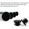 sourcingmap 3/4" 20mm OD Plastic Round Tube Ribbed Inserts End