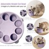 Silicone Slow Feeder Cat Bowl, 5.4'' Elevated Cat Slow Feeder