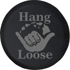 Spare Tire Cover Hang Loose Hawaiian Island Surfing Riding Waves (Fits: SUVs Camper Accessories RV Accessories Size 32 Inch