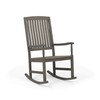 Great Deal Furniture Myrna Outdoor Acacia Wood Rocking Chair, Gray