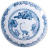 Awasaka EK88-J01 Edokko Dinosaur Ryusansui Dish, Made in Japan, Diameter
